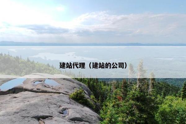 建站代理（建站的公司）