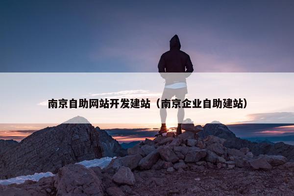 南京自助网站开发建站（南京企业自助建站）