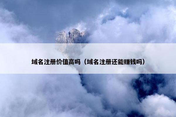 域名注册价值高吗（域名注册还能赚钱吗）