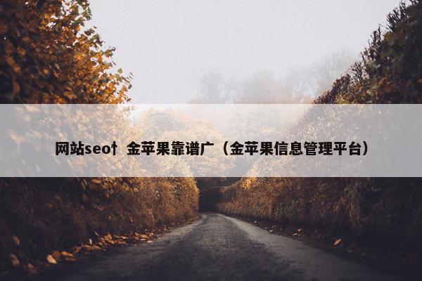 网站seo忄金苹果靠谱广（金苹果信息管理平台）