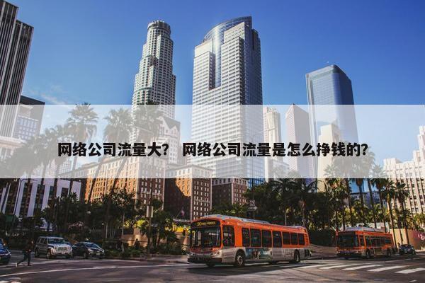 网络公司流量大？ 网络公司流量是怎么挣钱的？