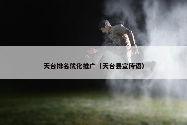 天台排名优化推广（天台县宣传语）