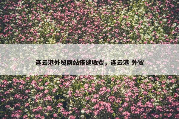 连云港外贸网站搭建收费，连云港 外贸