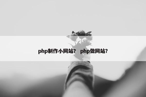 php制作小网站？ php做网站？