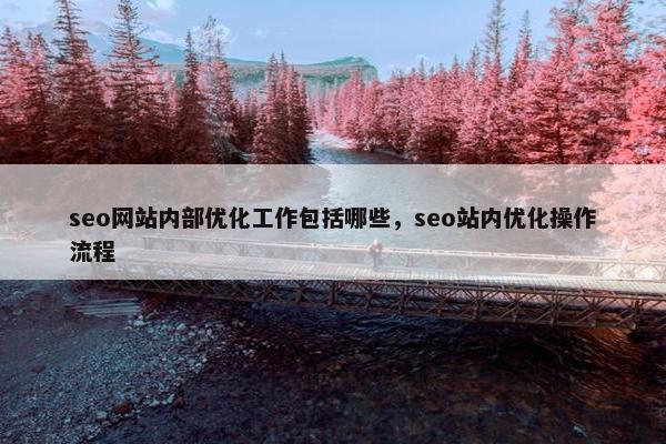 seo网站内部优化工作包括哪些，seo站内优化操作流程