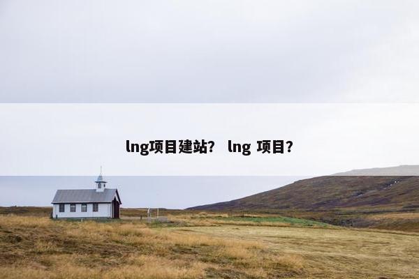 lng项目建站？ lng 项目？
