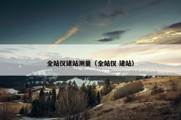 全站仪建站测量（全站仪 建站）