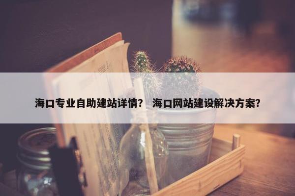 海口专业自助建站详情？ 海口网站建设解决方案？