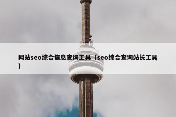 网站seo综合信息查询工具（seo综合查询站长工具）