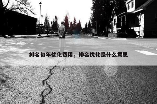 排名包年优化费用，排名优化是什么意思