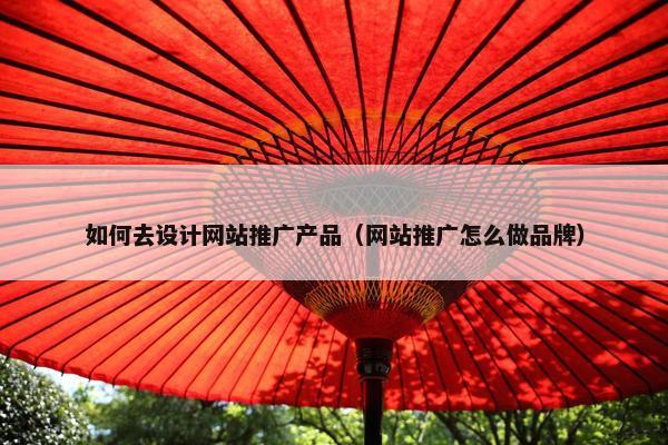 如何去设计网站推广产品（网站推广怎么做品牌）