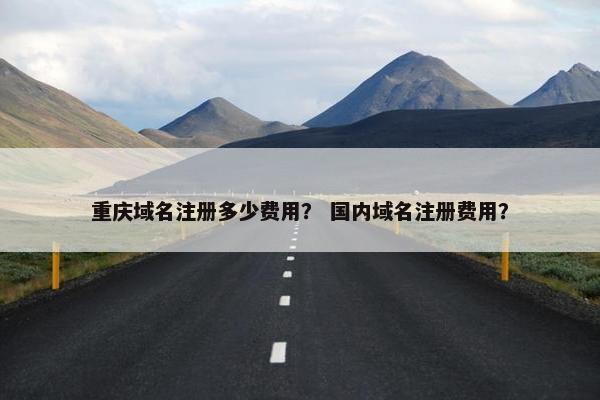 重庆域名注册多少费用？ 国内域名注册费用？