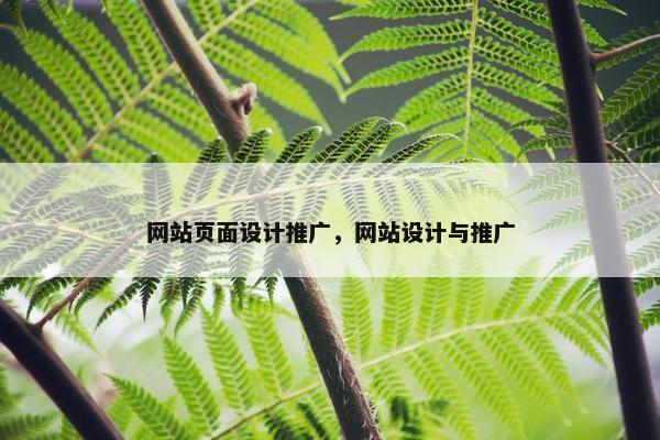 网站页面设计推广，网站设计与推广