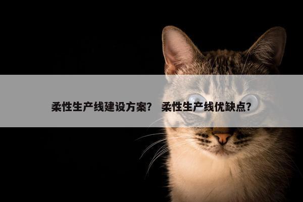 柔性生产线建设方案？ 柔性生产线优缺点？