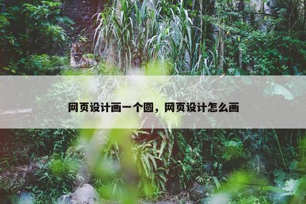网页设计画一个圆，网页设计怎么画