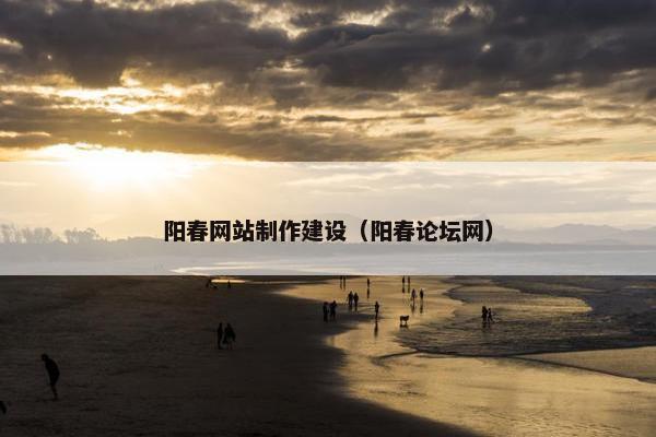 阳春网站制作建设（阳春论坛网）