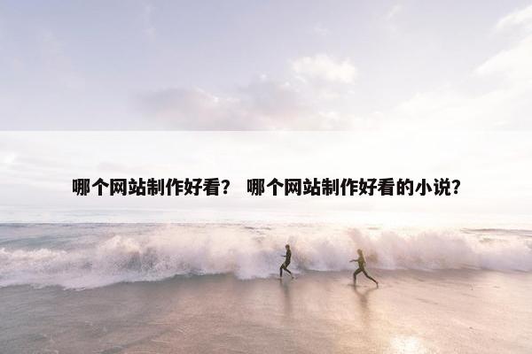 哪个网站制作好看？ 哪个网站制作好看的小说？