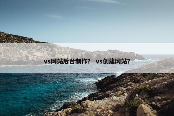 vs网站后台制作？ vs创建网站？