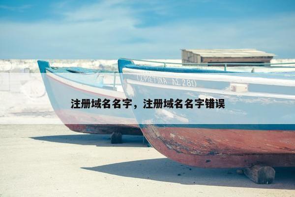 注册域名名字，注册域名名字错误