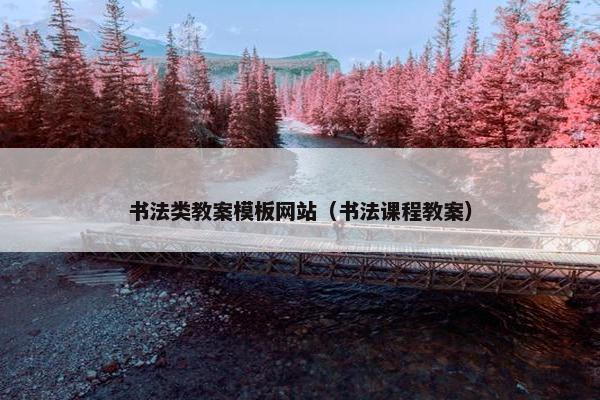 书法类教案模板网站（书法课程教案）