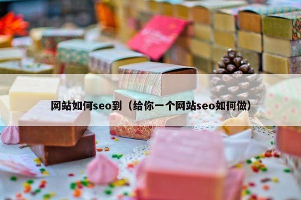 网站如何seo到（给你一个网站seo如何做）