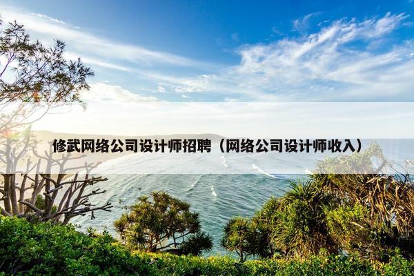 修武网络公司设计师招聘（网络公司设计师收入）
