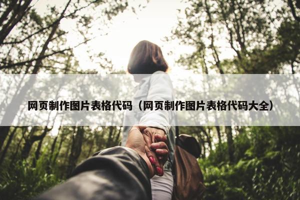 网页制作图片表格代码（网页制作图片表格代码大全）