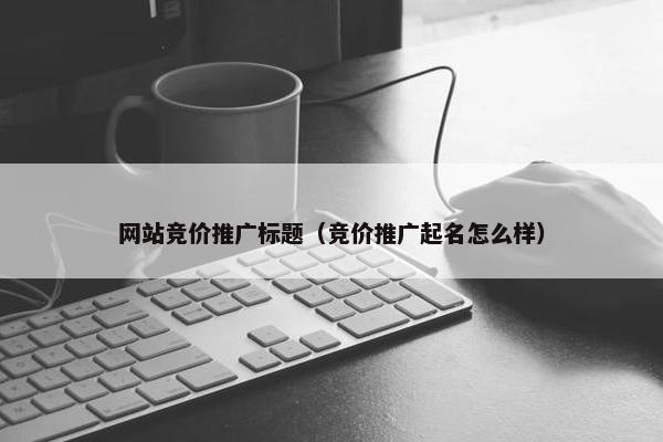 网站竞价推广标题（竞价推广起名怎么样）