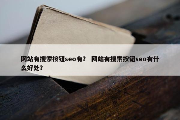 网站有搜索按钮seo有？ 网站有搜索按钮seo有什么好处？