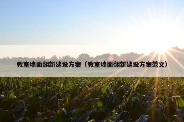 教室墙面翻新建设方案（教室墙面翻新建设方案范文）