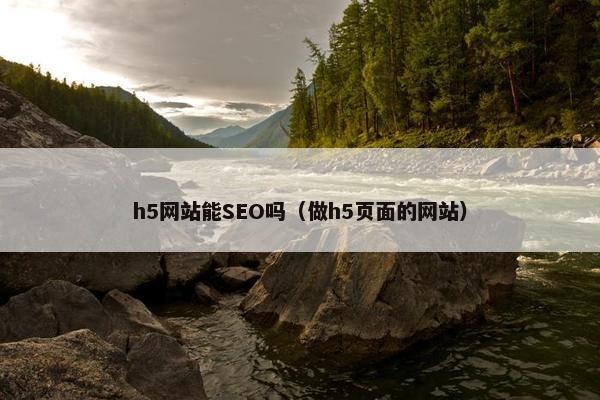 h5网站能SEO吗（做h5页面的网站）
