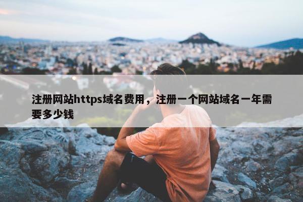 注册网站https域名费用，注册一个网站域名一年需要多少钱