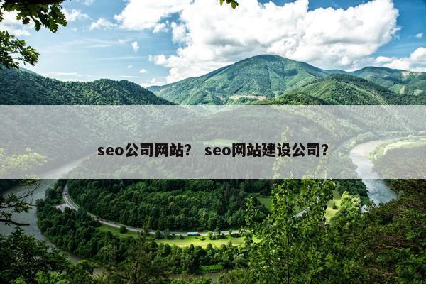 seo公司网站？ seo网站建设公司？