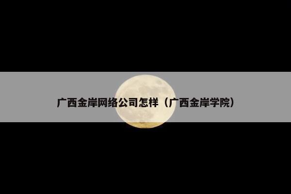 广西金岸网络公司怎样（广西金岸学院）