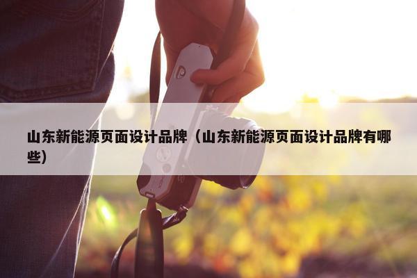 山东新能源页面设计品牌（山东新能源页面设计品牌有哪些）