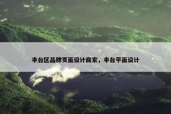 丰台区品牌页面设计商家，丰台平面设计
