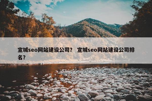 宣城seo网站建设公司？ 宣城seo网站建设公司排名？