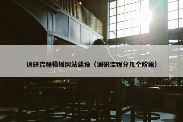 调研流程模板网站建设（调研流程分几个阶段）