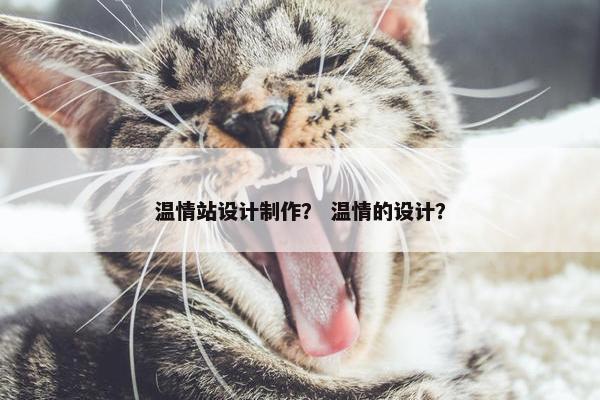 温情站设计制作？ 温情的设计？
