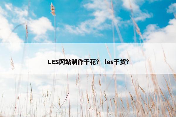 LES网站制作干花？ les干货？