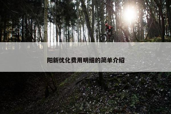 阳新优化费用明细的简单介绍