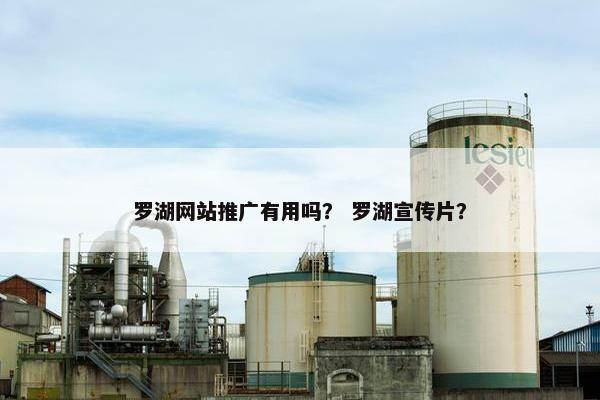 罗湖网站推广有用吗？ 罗湖宣传片？
