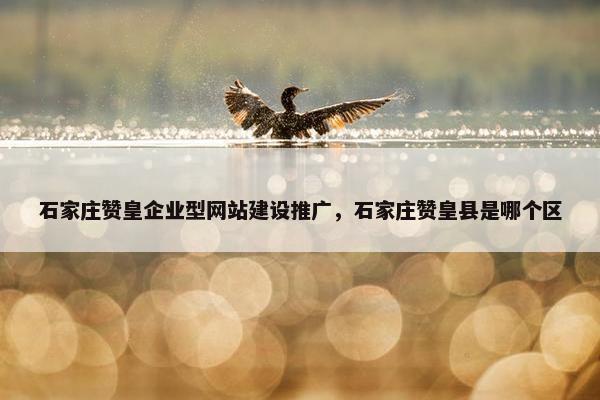 石家庄赞皇企业型网站建设推广，石家庄赞皇县是哪个区