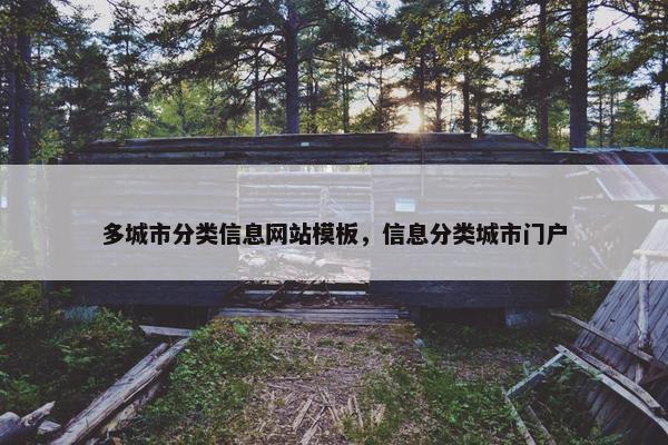 多城市分类信息网站模板，信息分类城市门户
