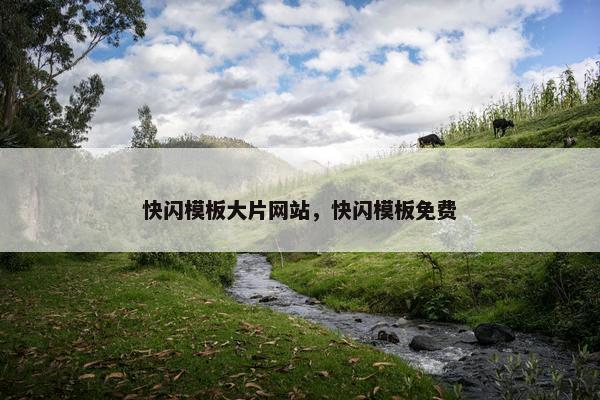 快闪模板大片网站，快闪模板免费