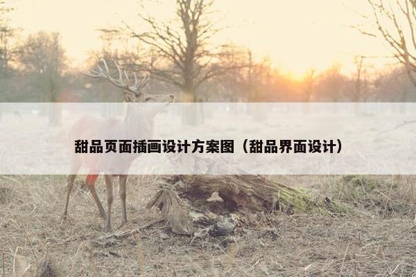 甜品页面插画设计方案图（甜品界面设计）