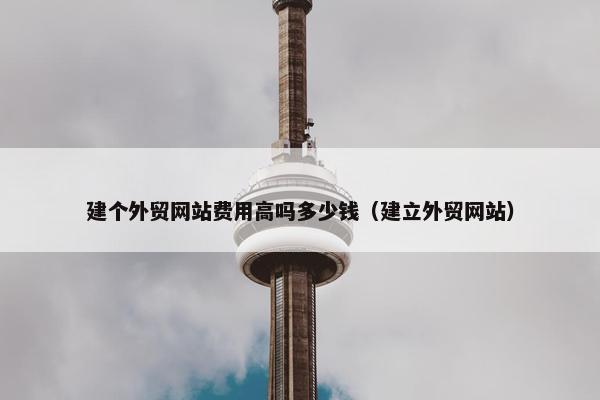 建个外贸网站费用高吗多少钱（建立外贸网站）