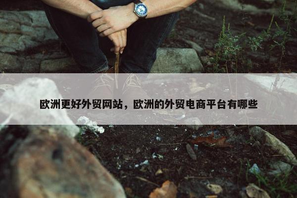 欧洲更好外贸网站，欧洲的外贸电商平台有哪些
