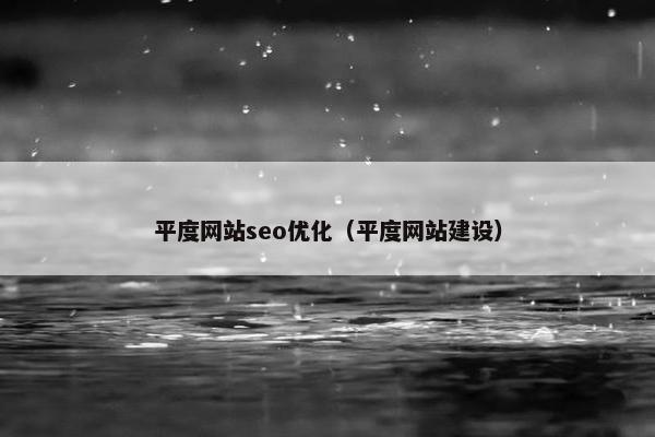 平度网站seo优化（平度网站建设）