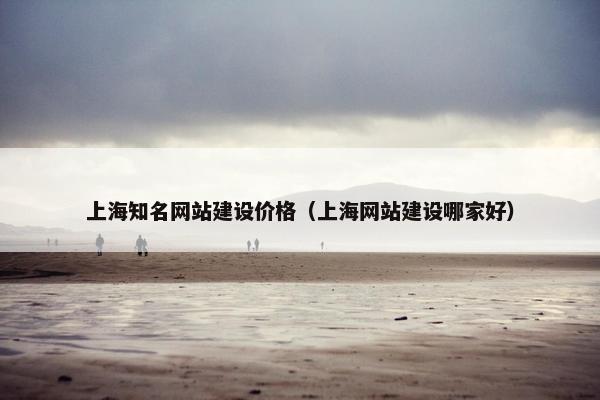 上海知名网站建设价格（上海网站建设哪家好）